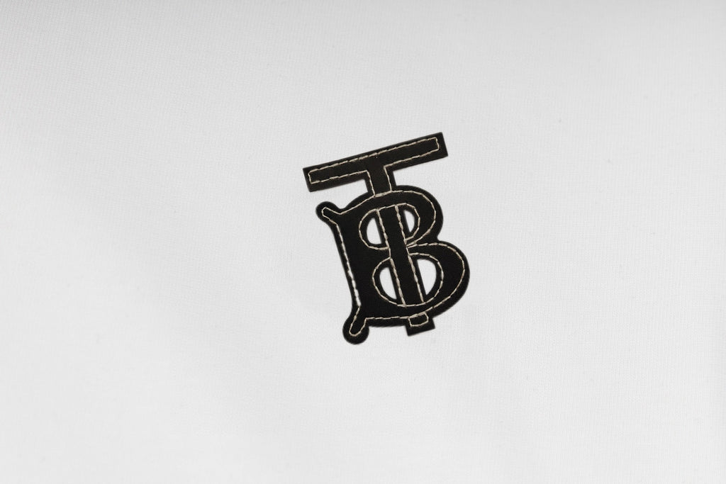 Embroidered label cotton T-shirt