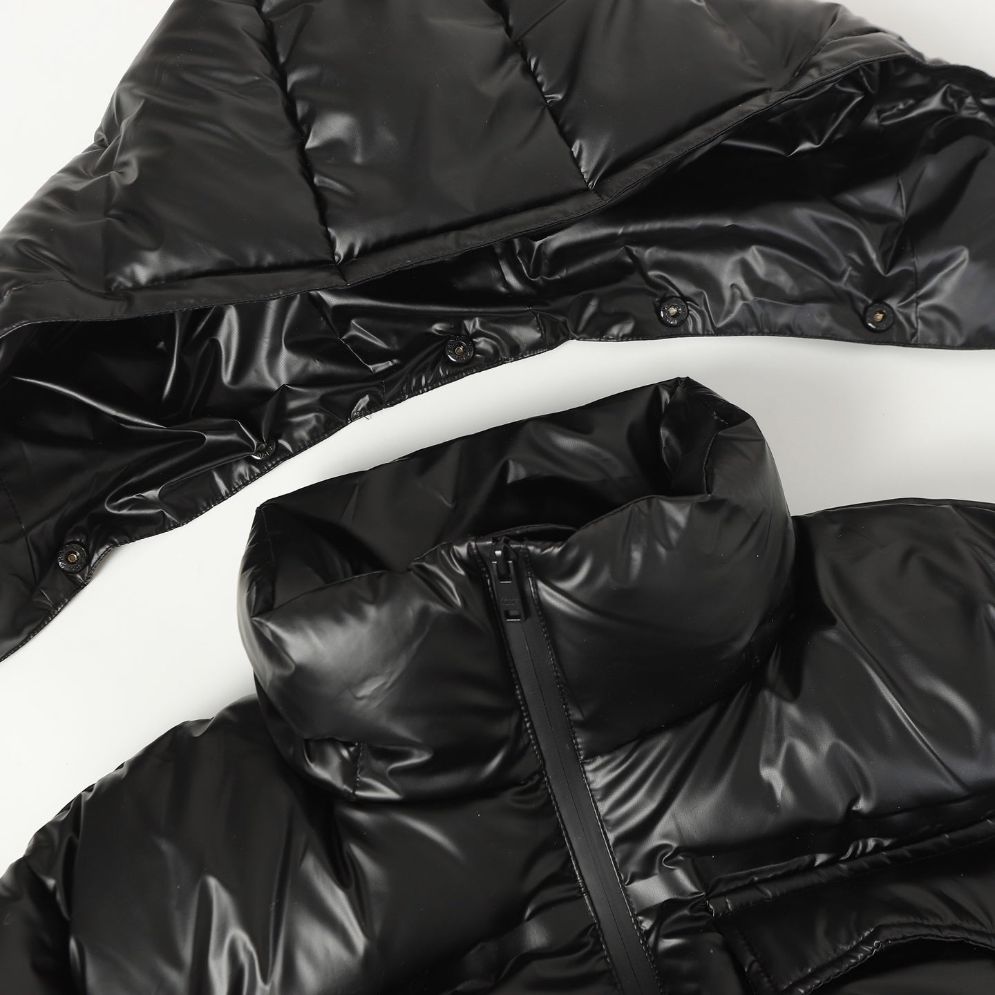 Detachable hood down jacket