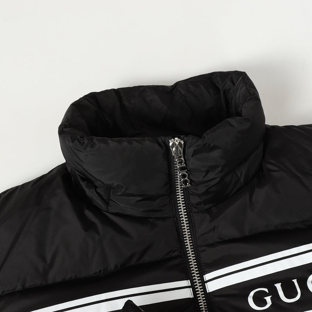 Detachable hooded down jacket