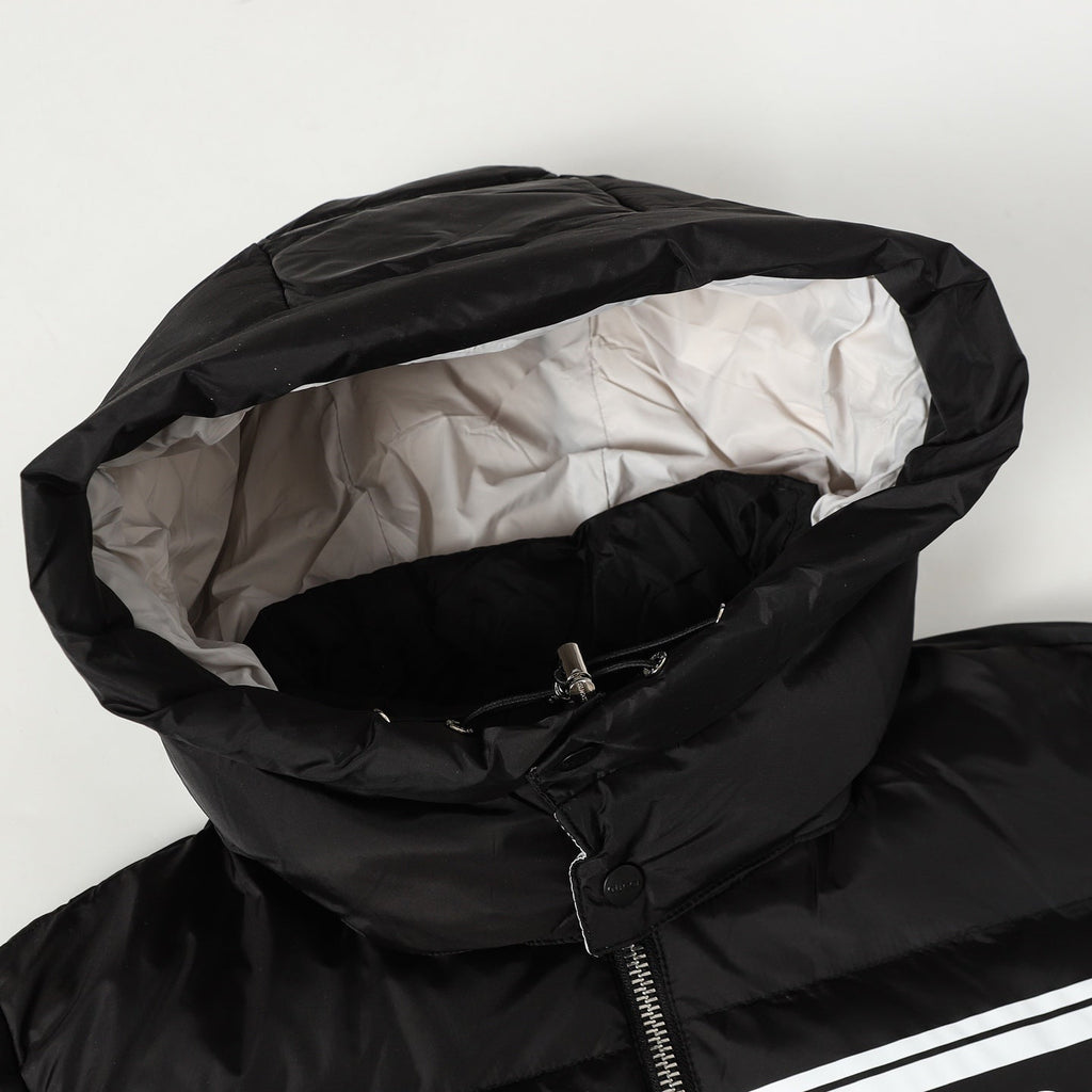 Detachable hooded down jacket