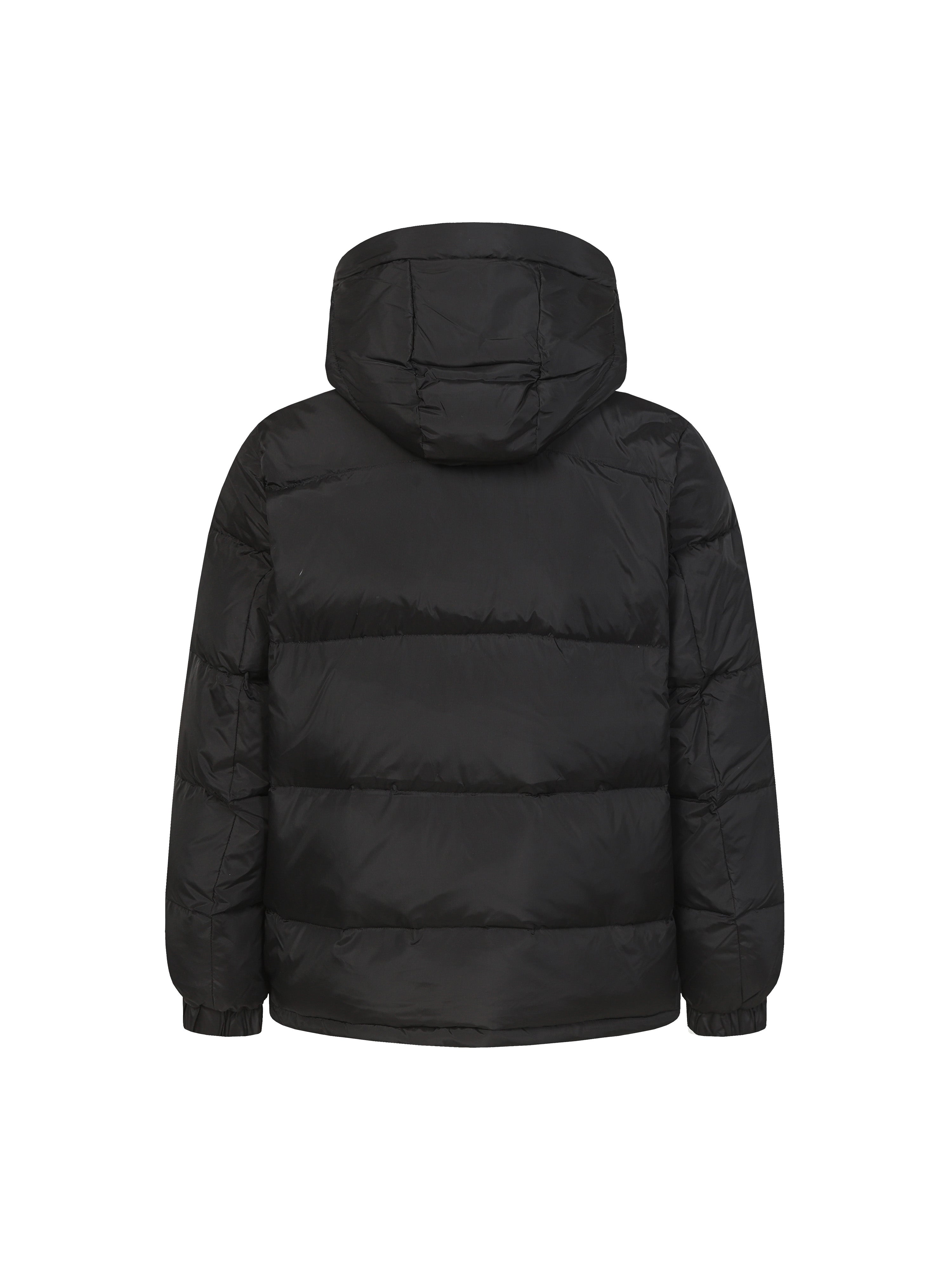 Detachable hooded down jacket
