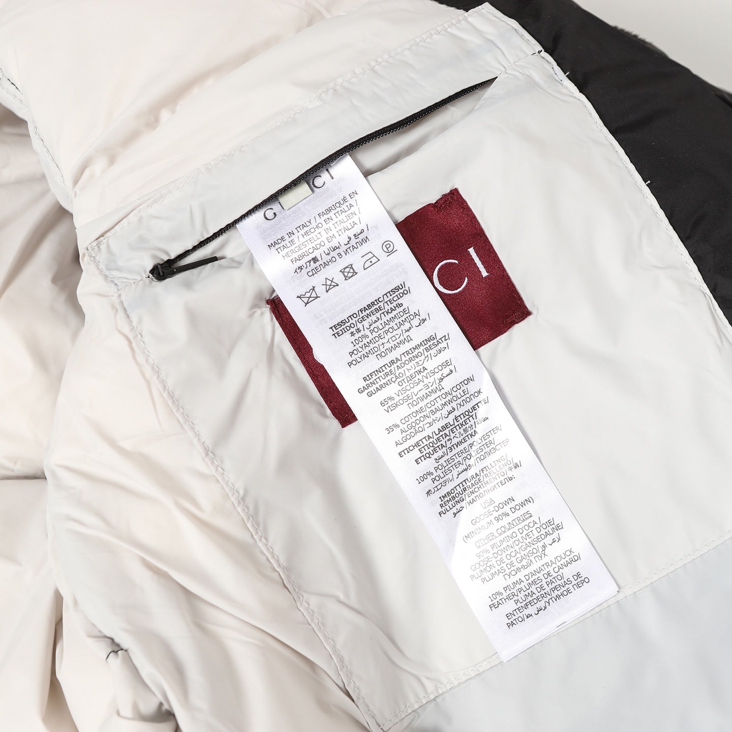 Detachable hooded down jacket