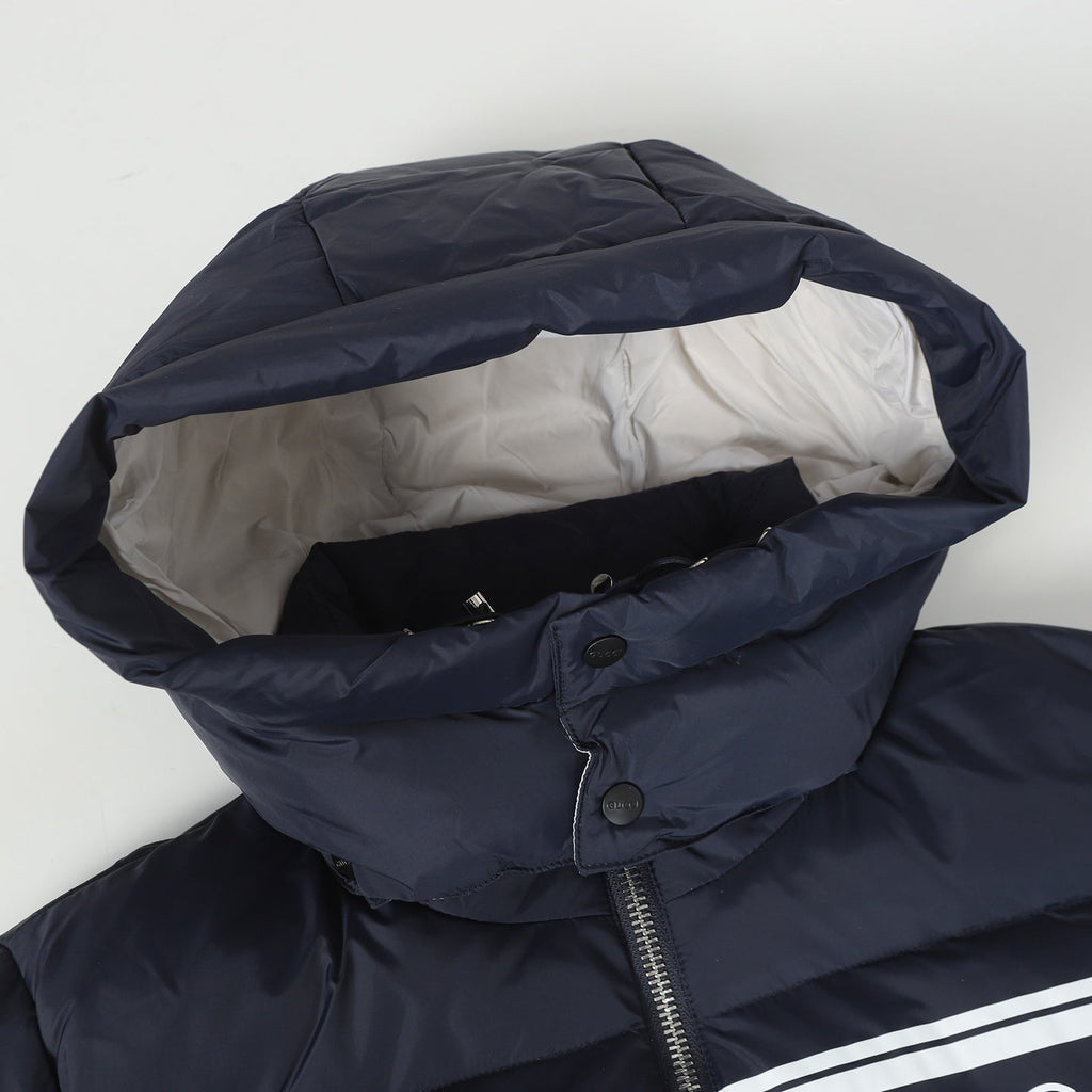 Detachable hooded down jacket