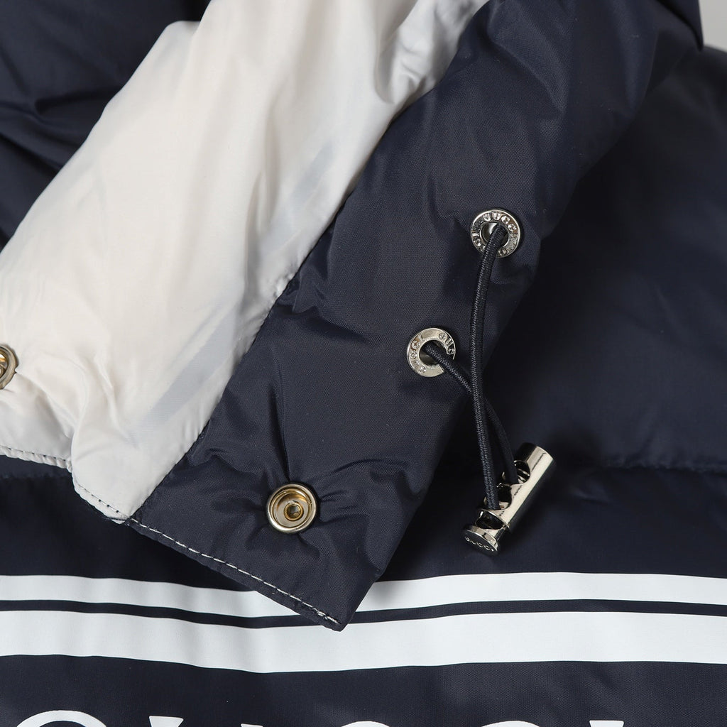 Detachable hooded down jacket