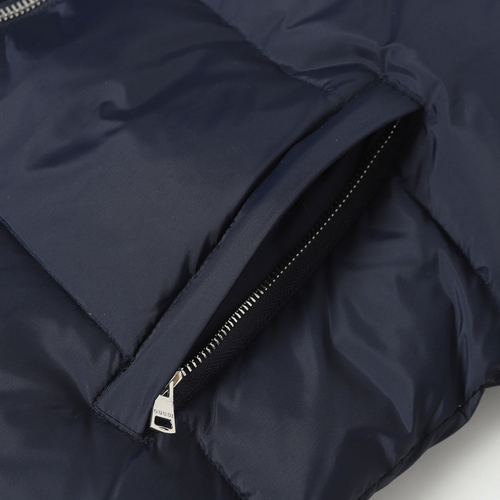 Detachable hooded down jacket
