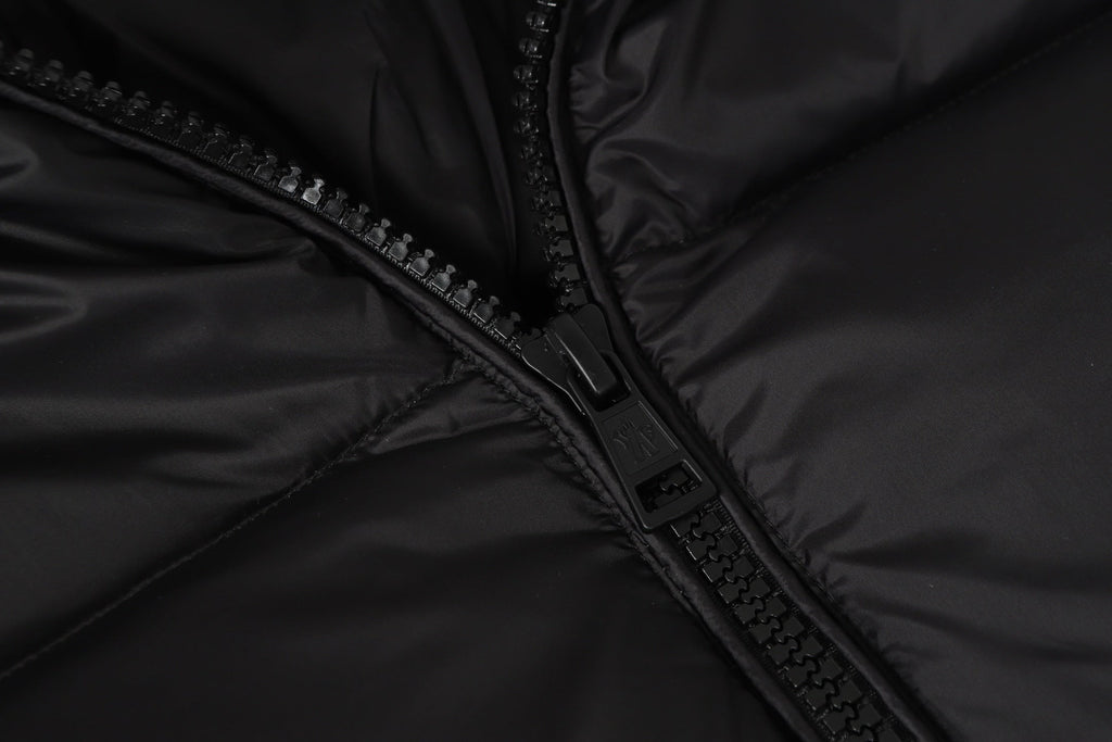 zipper stand collar down jacket