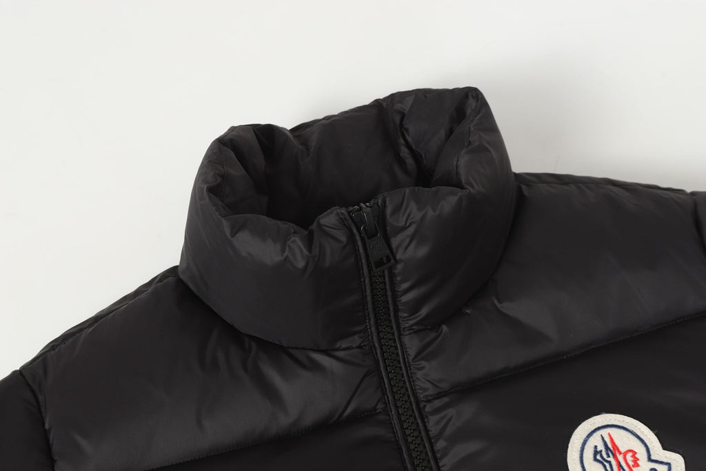 zipper stand collar down jacket