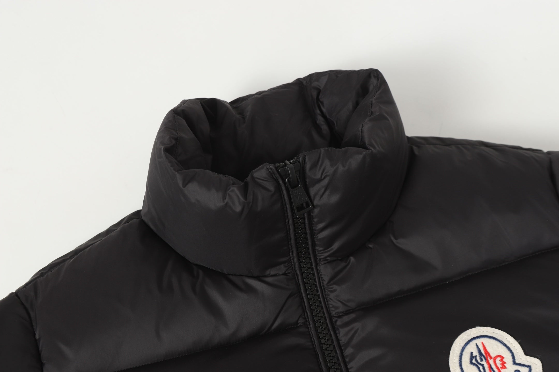 zipper stand collar down jacket