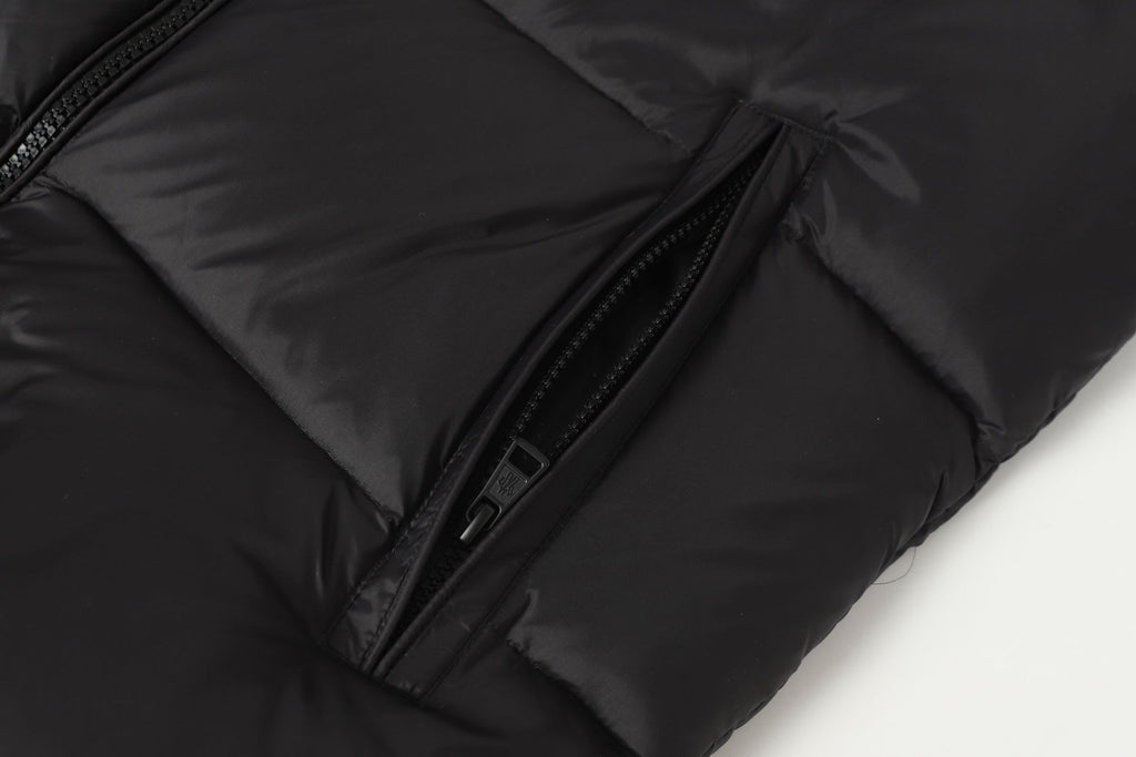 zipper stand collar down jacket