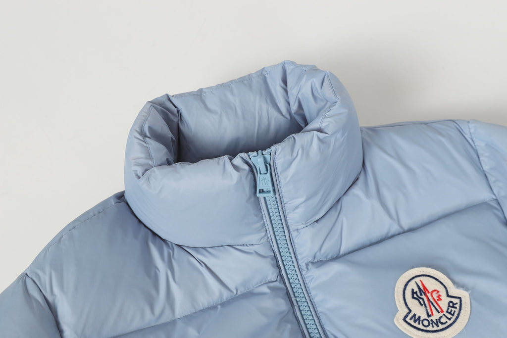 zipper stand collar down jacket