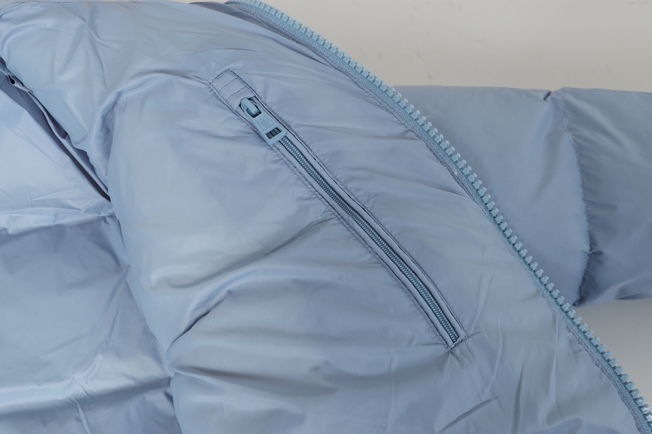 zipper stand collar down jacket