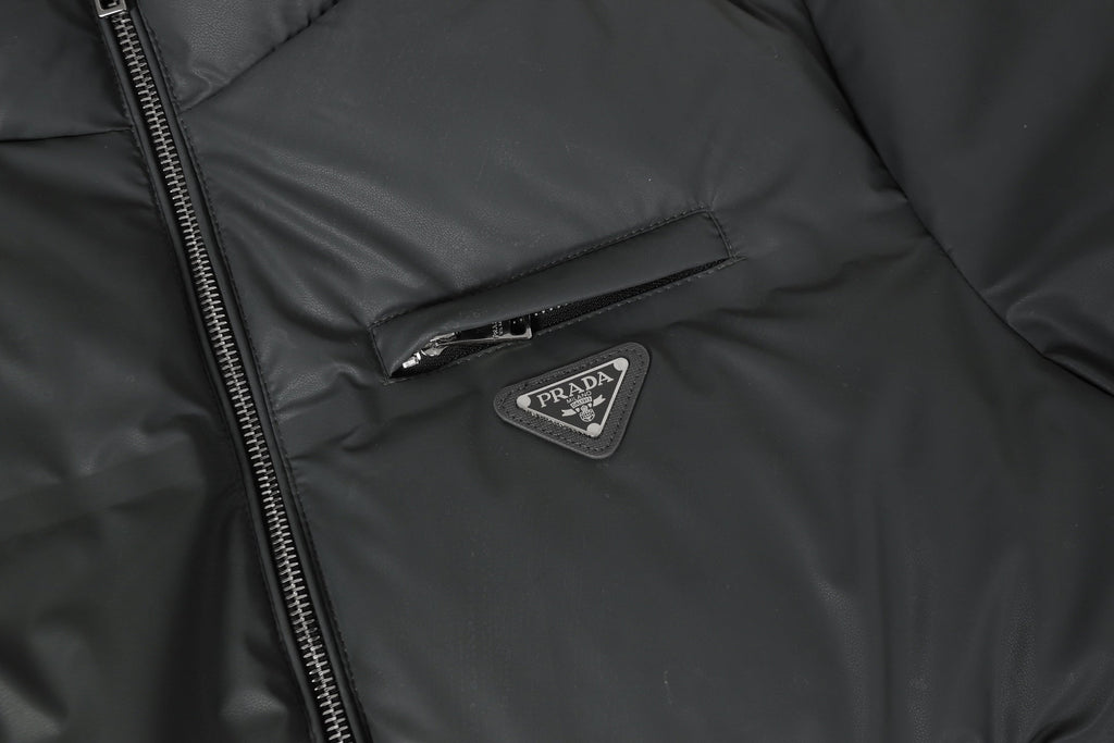 Stand Collar Grey Down Jacket