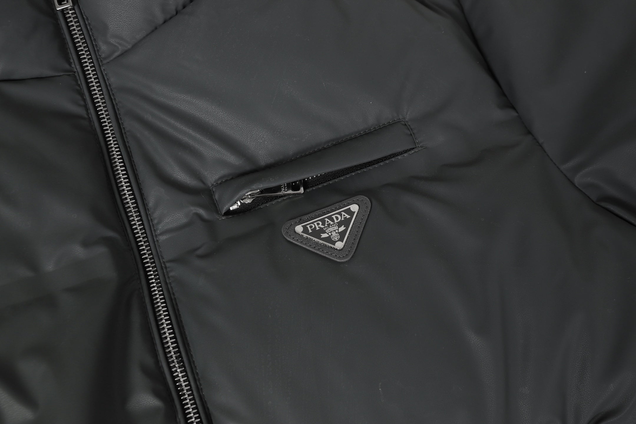 Stand Collar Grey Down Jacket