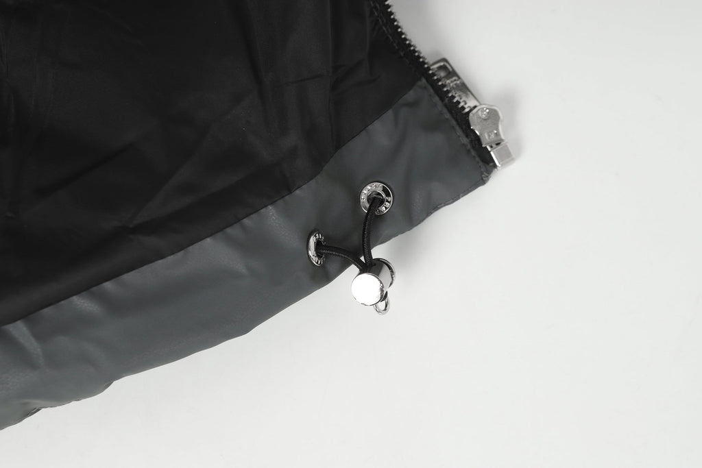 Stand Collar Grey Down Jacket