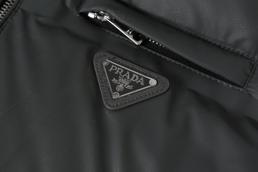 Stand Collar Grey Down Jacket