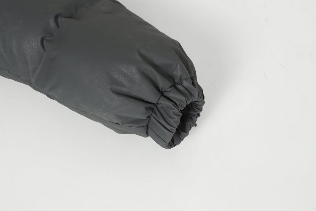 Stand Collar Grey Down Jacket