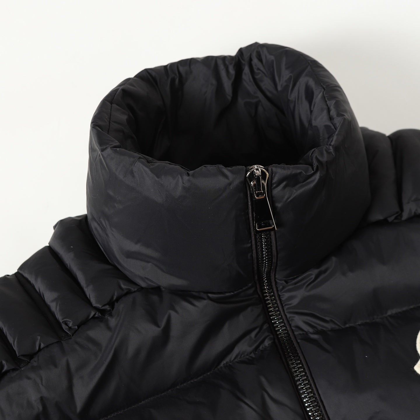 3D Quilted Zip-Up Down Jacket