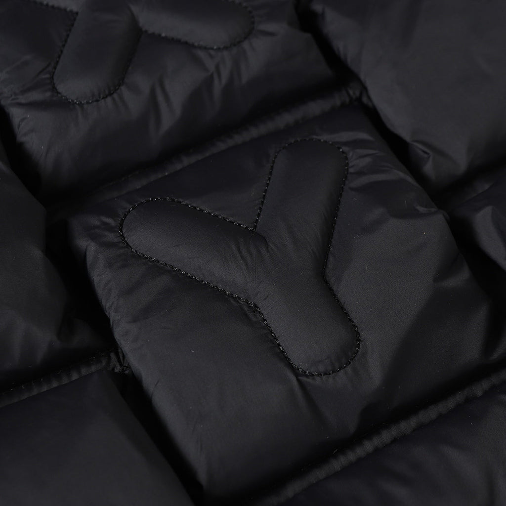 3D Quilted Zip-Up Down Jacket