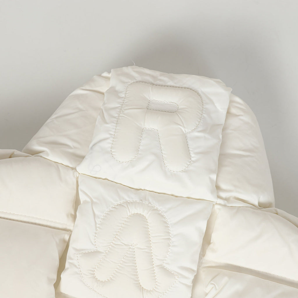 3D Quilted Zip-Up Down Jacket