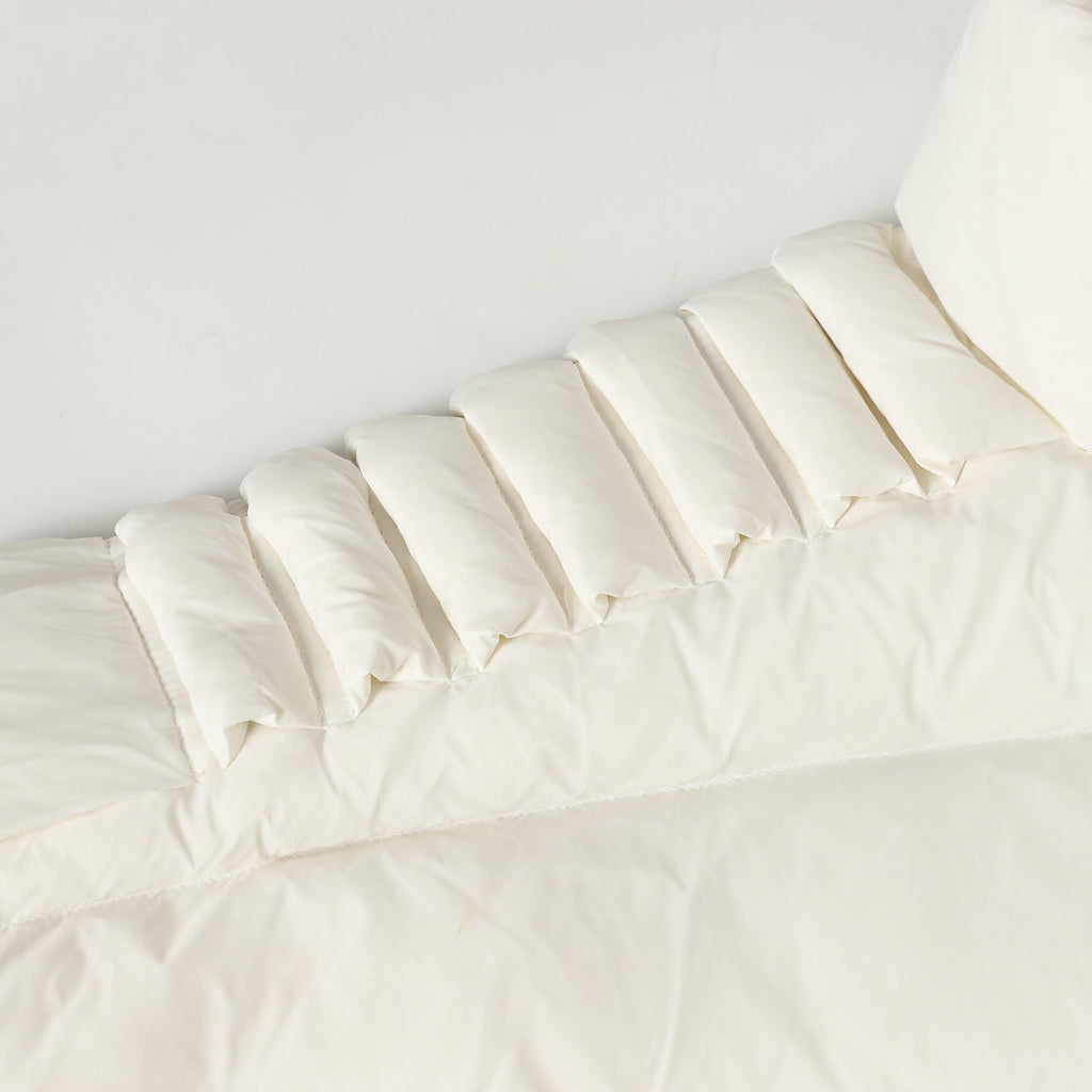 3D Quilted Zip-Up Down Jacket