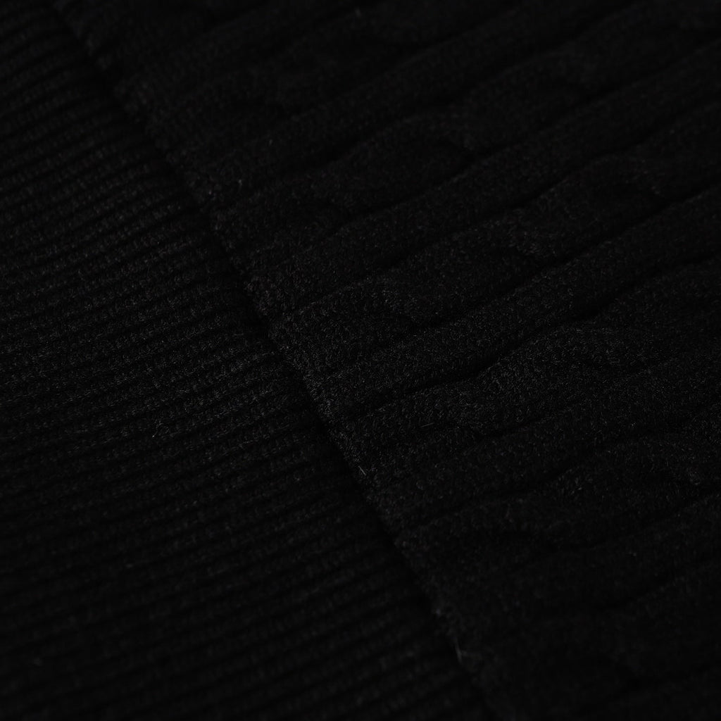 wool knitted down jacket