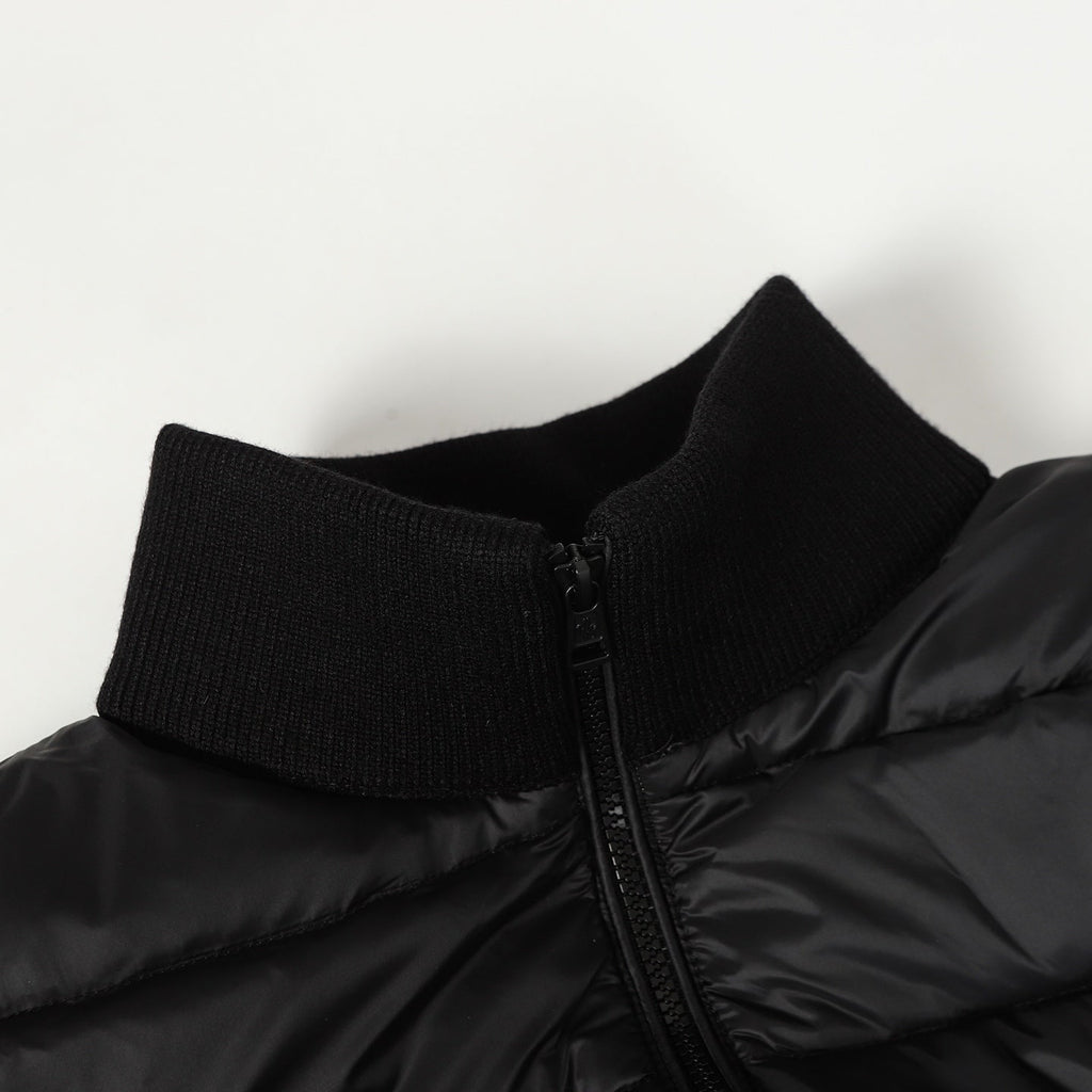 wool knitted down jacket