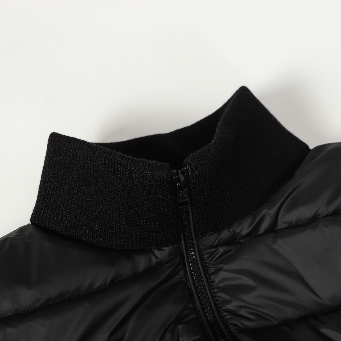 wool knitted down jacket