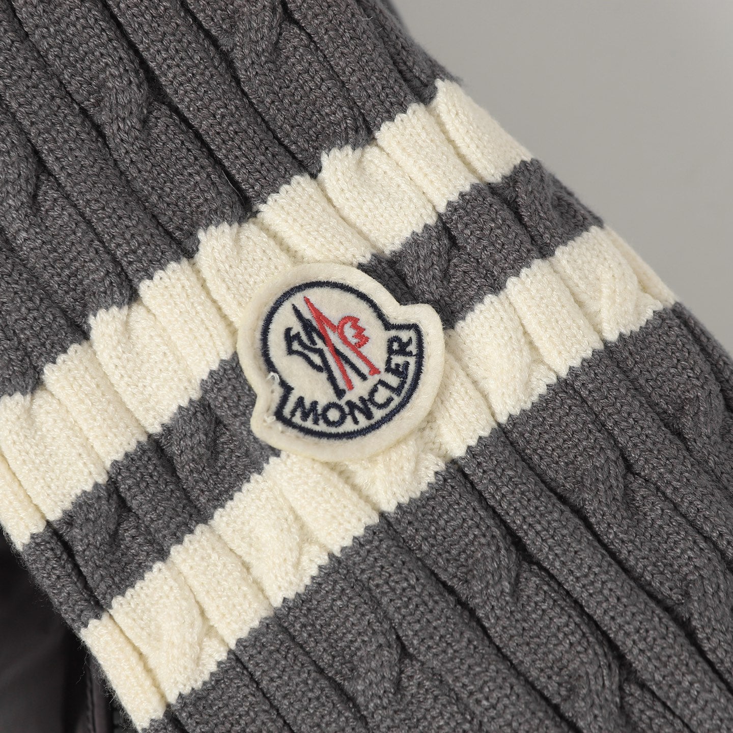 wool knitted down jacket