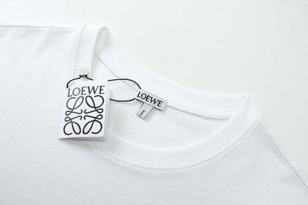 Pocket embroidery print T-shirt