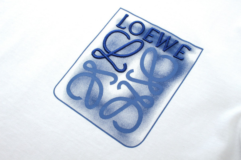 Pocket embroidery print T-shirt