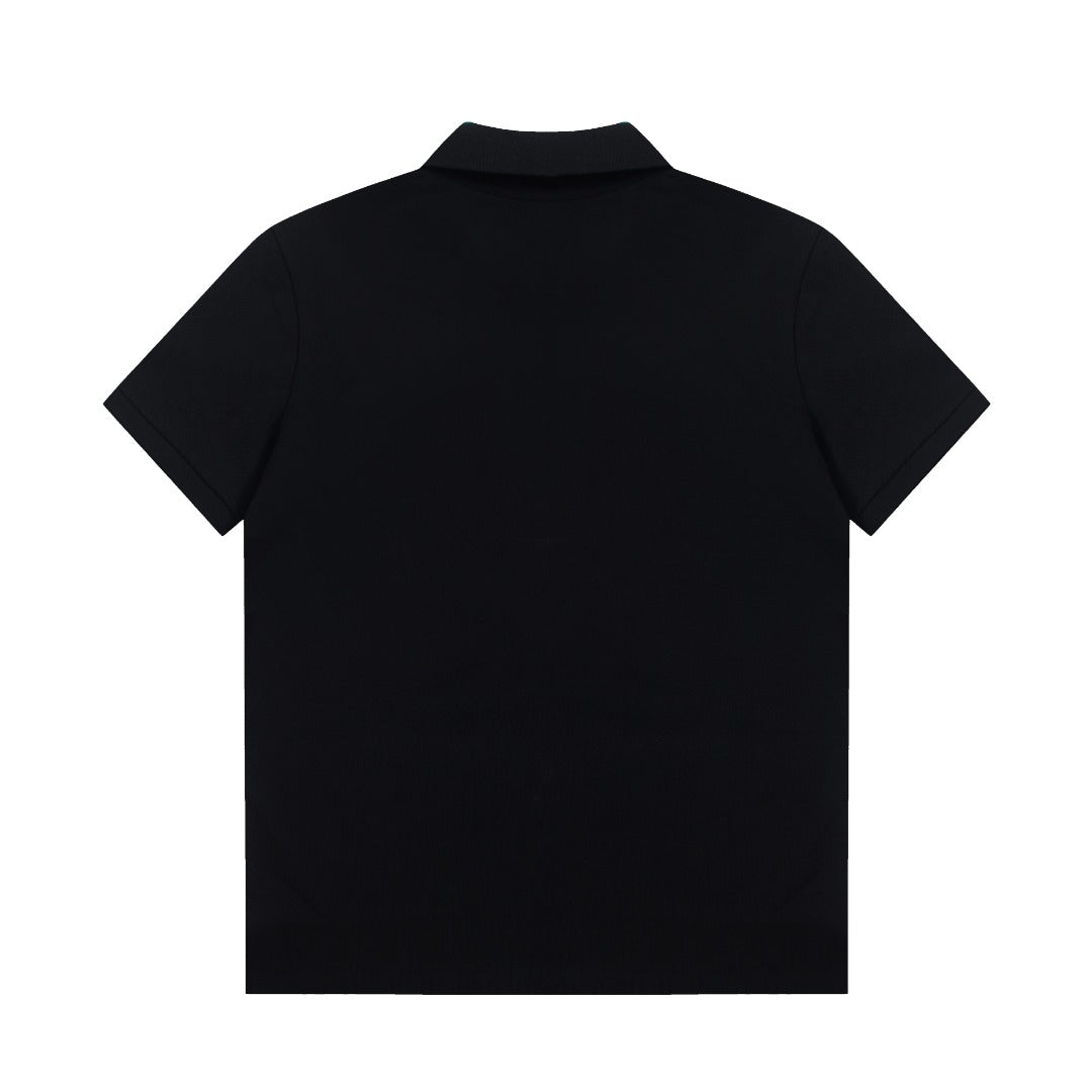 Lapel cotton T-shirt