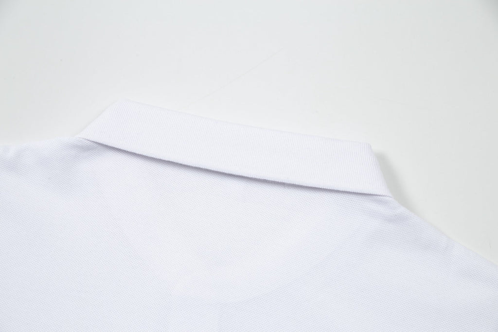 Lapel cotton T-shirt