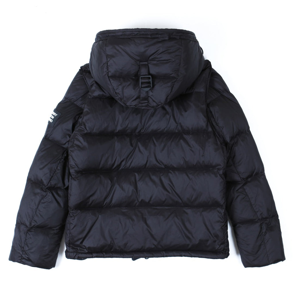 zipper stand collar down jacket