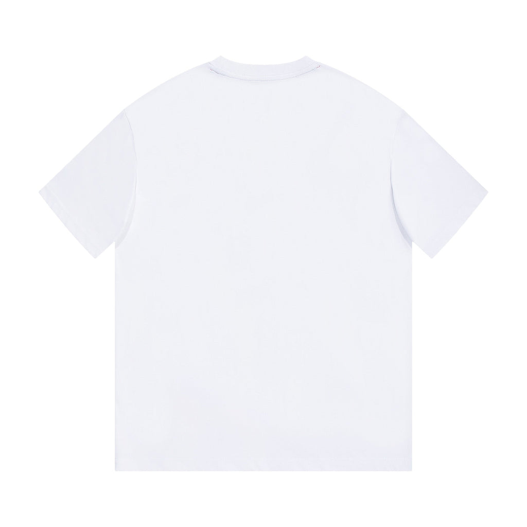 Simple embroidered cotton T-shirt