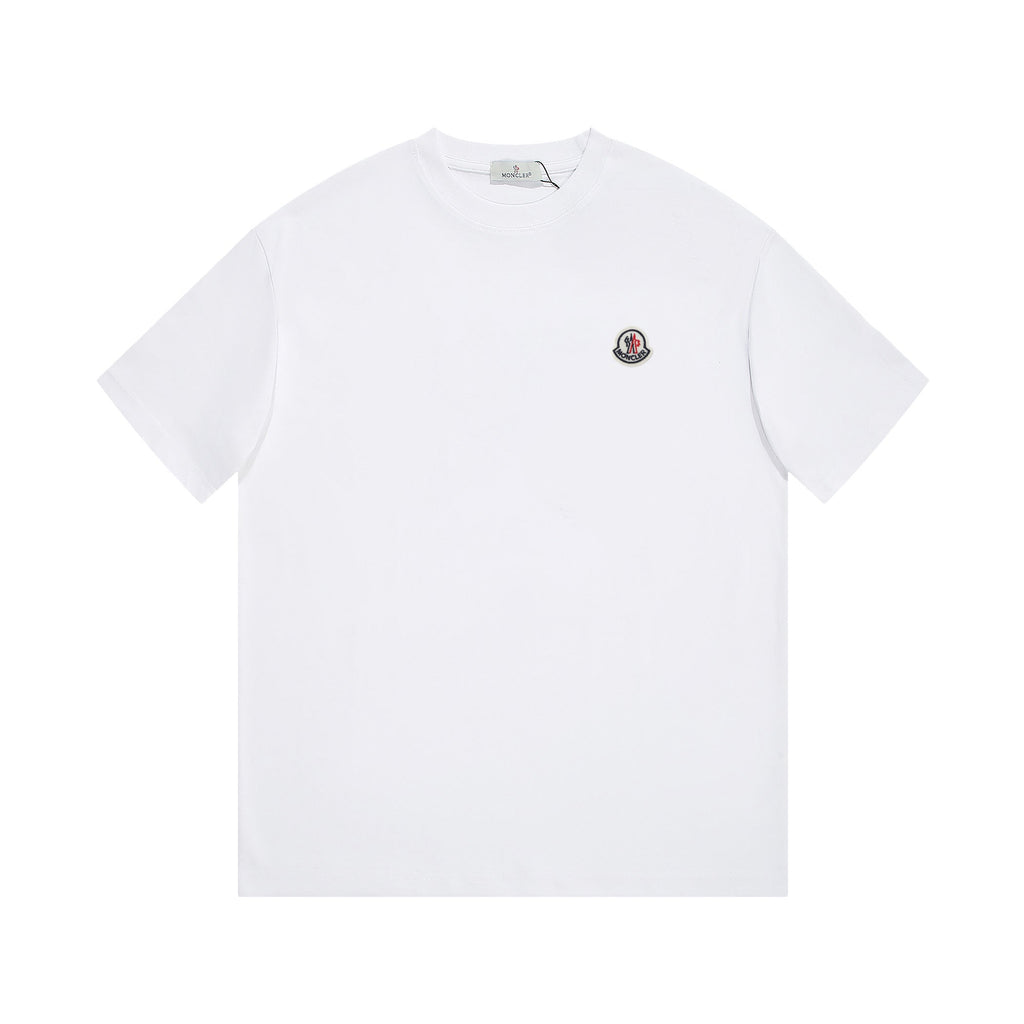 Simple embroidered cotton T-shirt