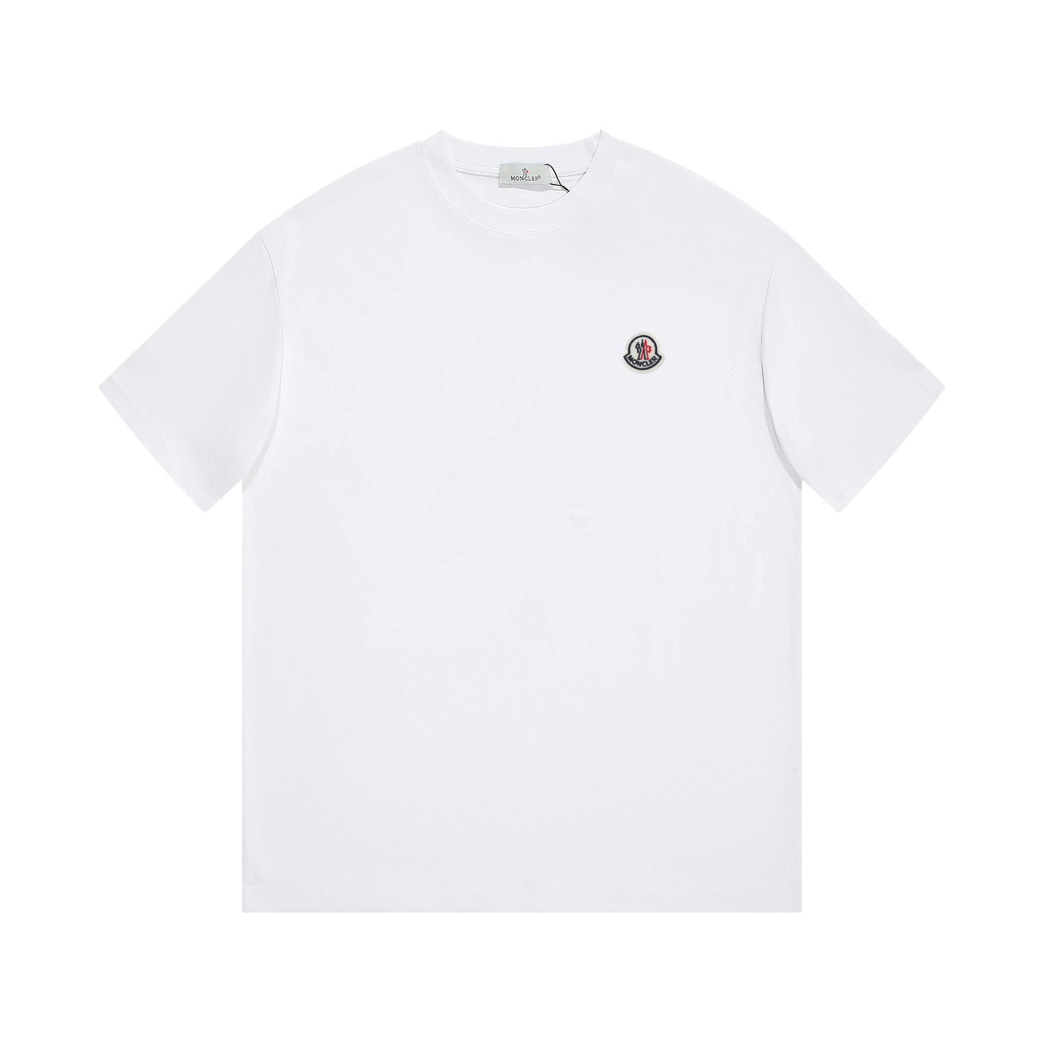 Simple embroidered cotton T-shirt