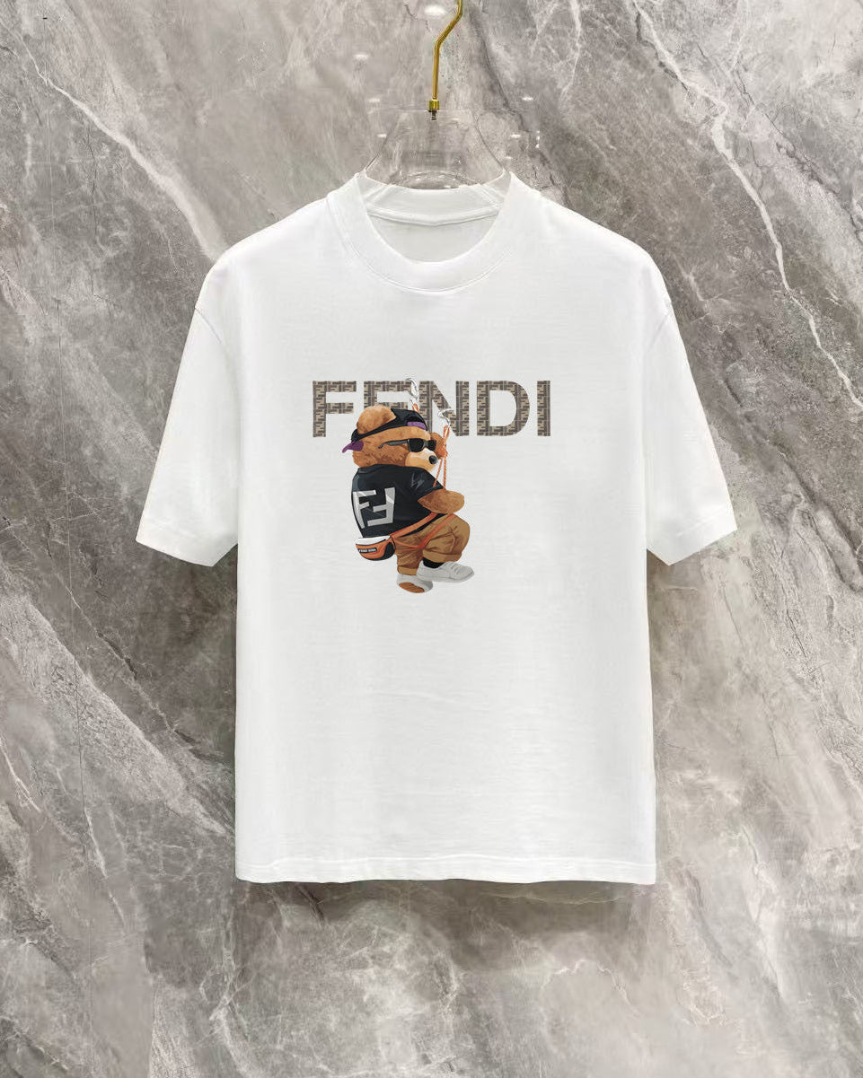 Cartoon Print Cotton T-Shirt