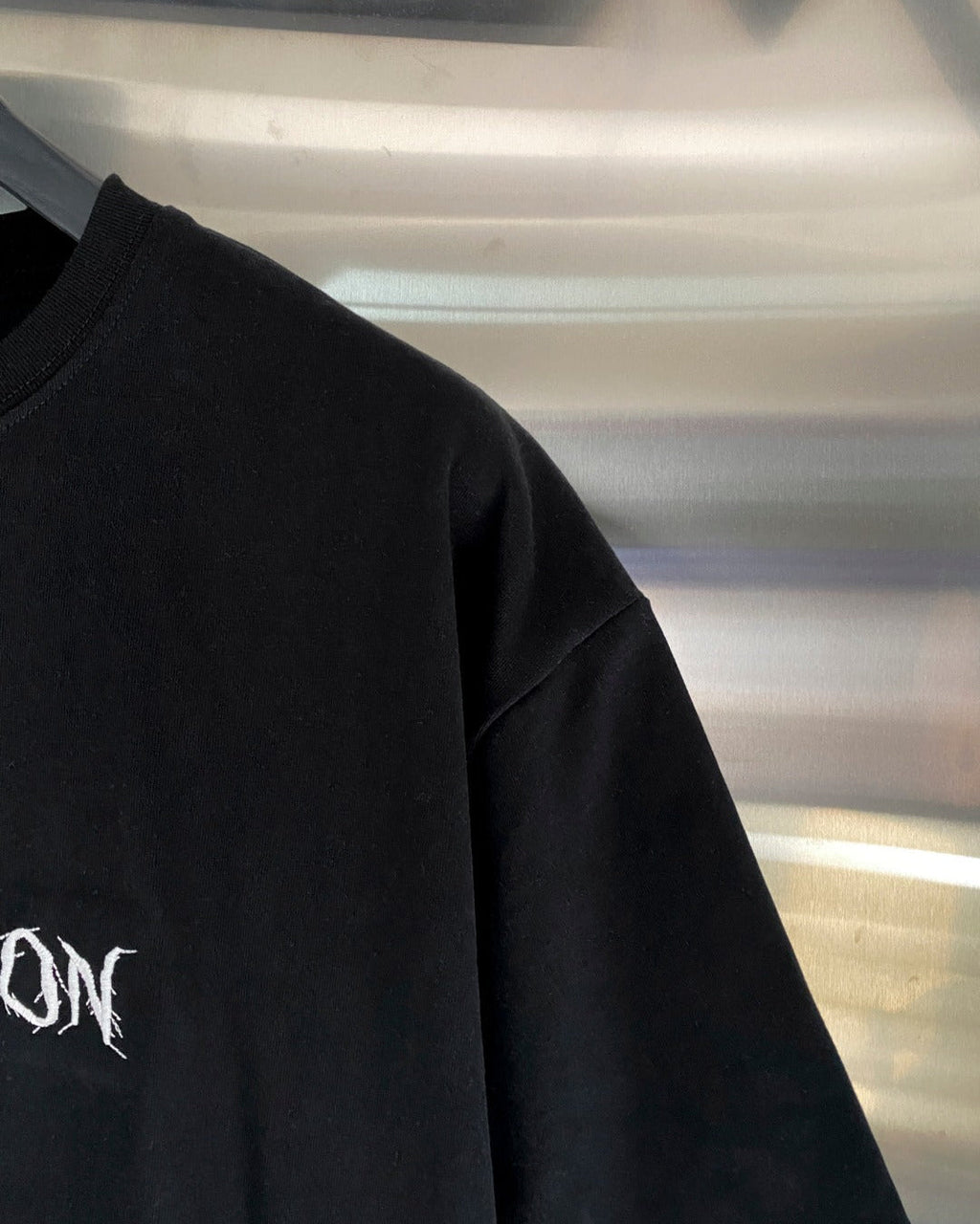 Embroidered print T-shirt