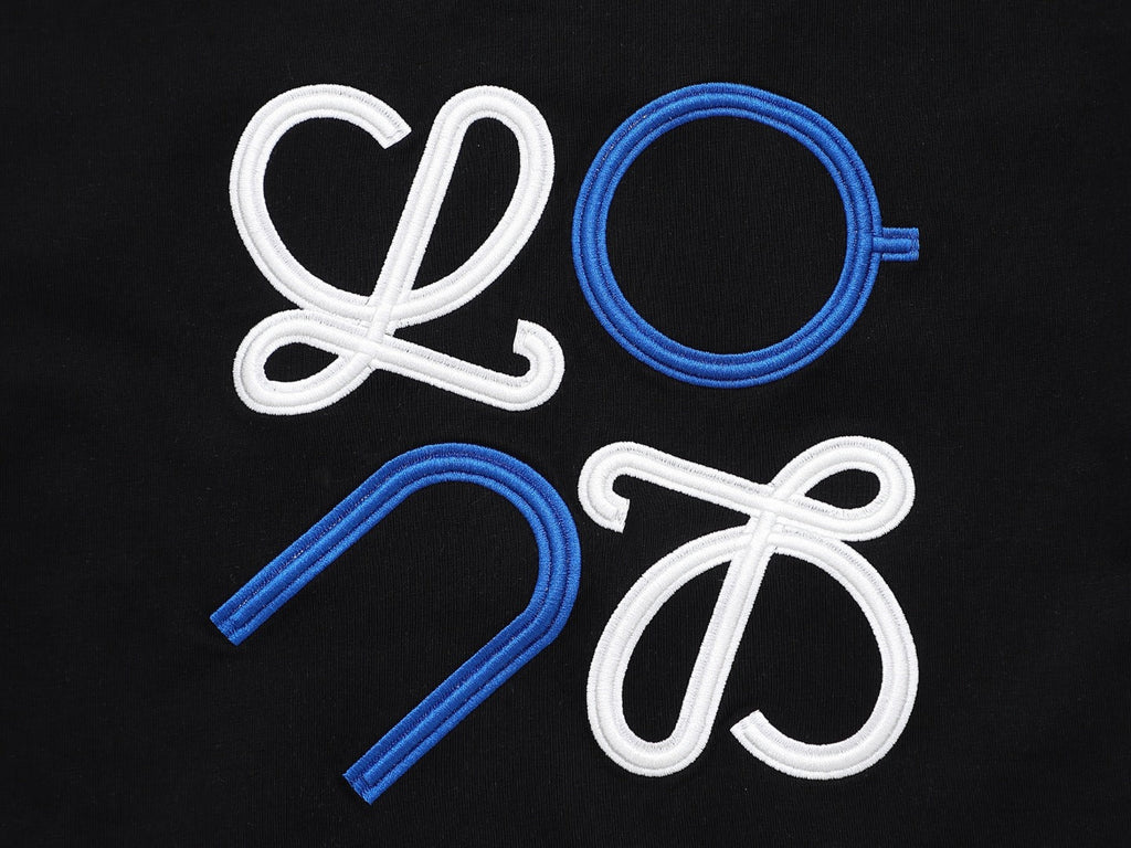 Embroidered color block T-shirt