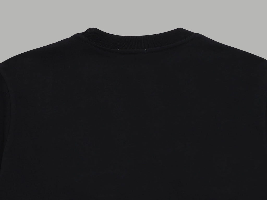 Embroidered color block T-shirt