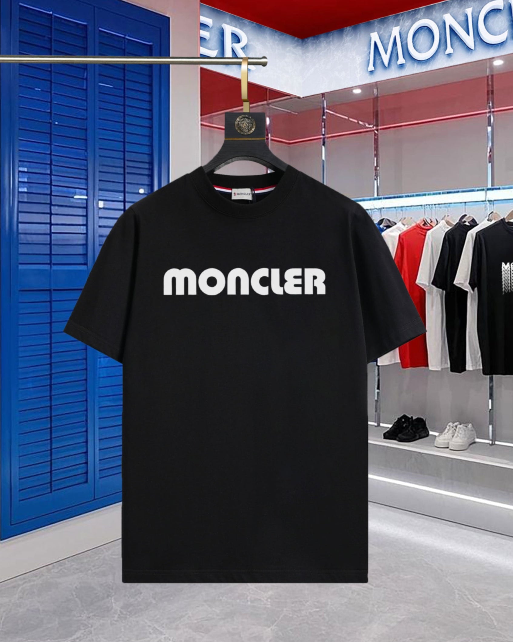 Simple printed cotton T-shirt