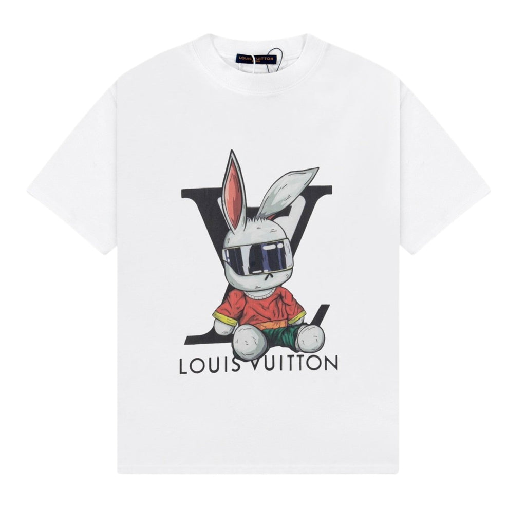 Cartoon print cotton T-shirt