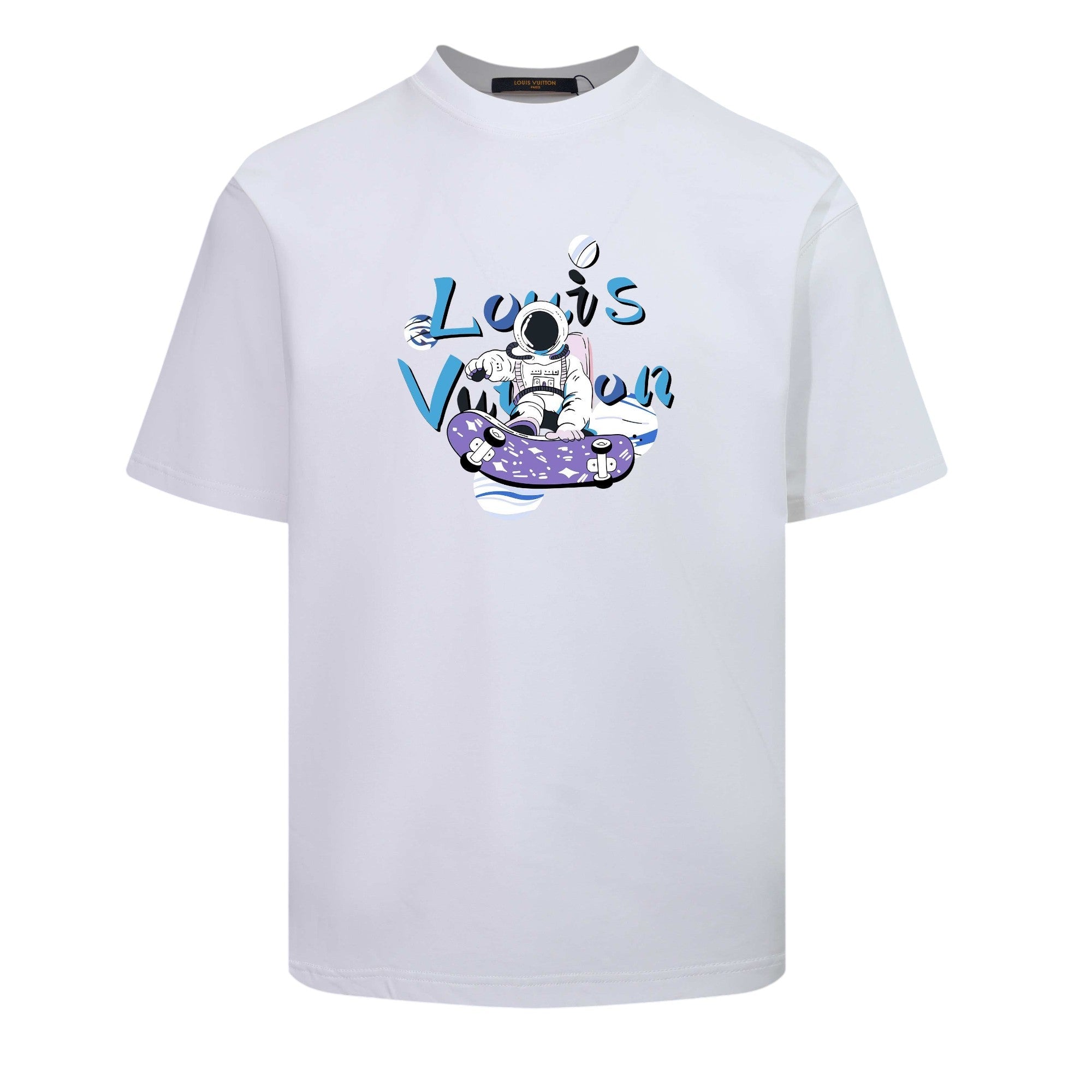 Cartoon print cotton T-shirt