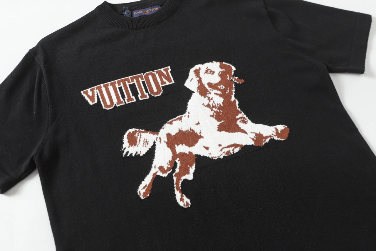 knitted cotton T-shirt